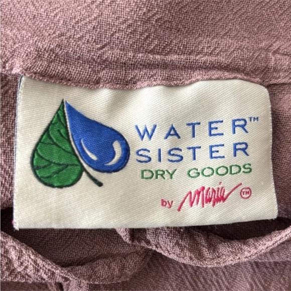 WATERSISTER DRY GOODS Brown Cotton Gauze Lagenlook Tunic Plus Size 3 - Picture 5 of 6